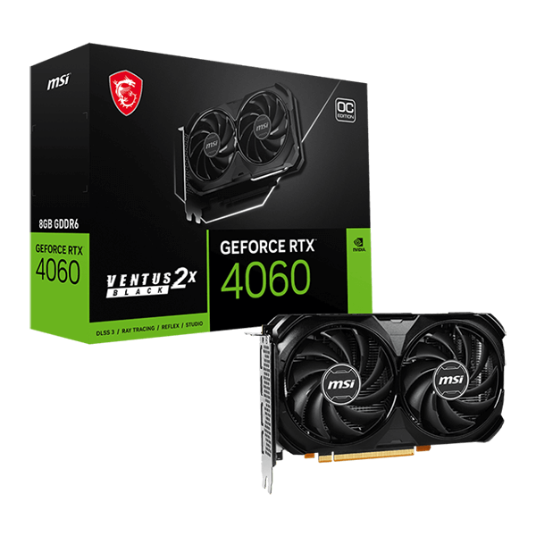 MSI RTX 4060 VENTUS 2X BLACK 8GB-image